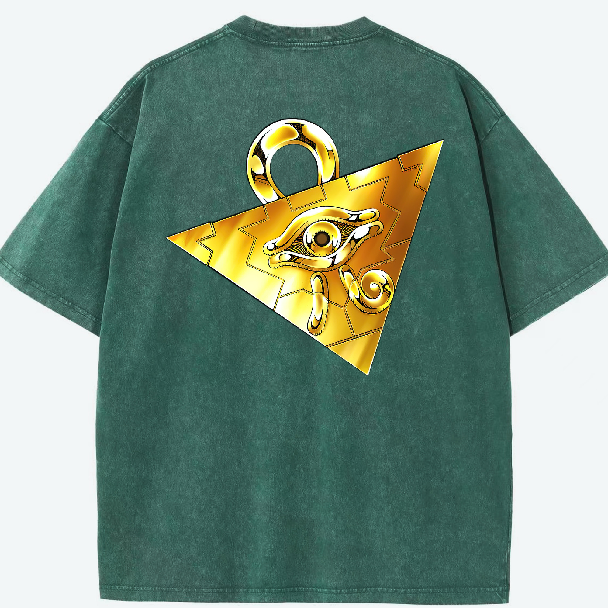（画像用） 遊☆戯☆王 Yu-Gi-Oh! 綿100% ヴィンテージ風 半袖Tシャツ（背面プリント）